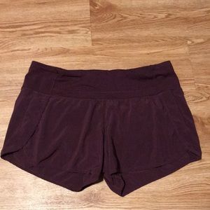Lululemon garnet shorts